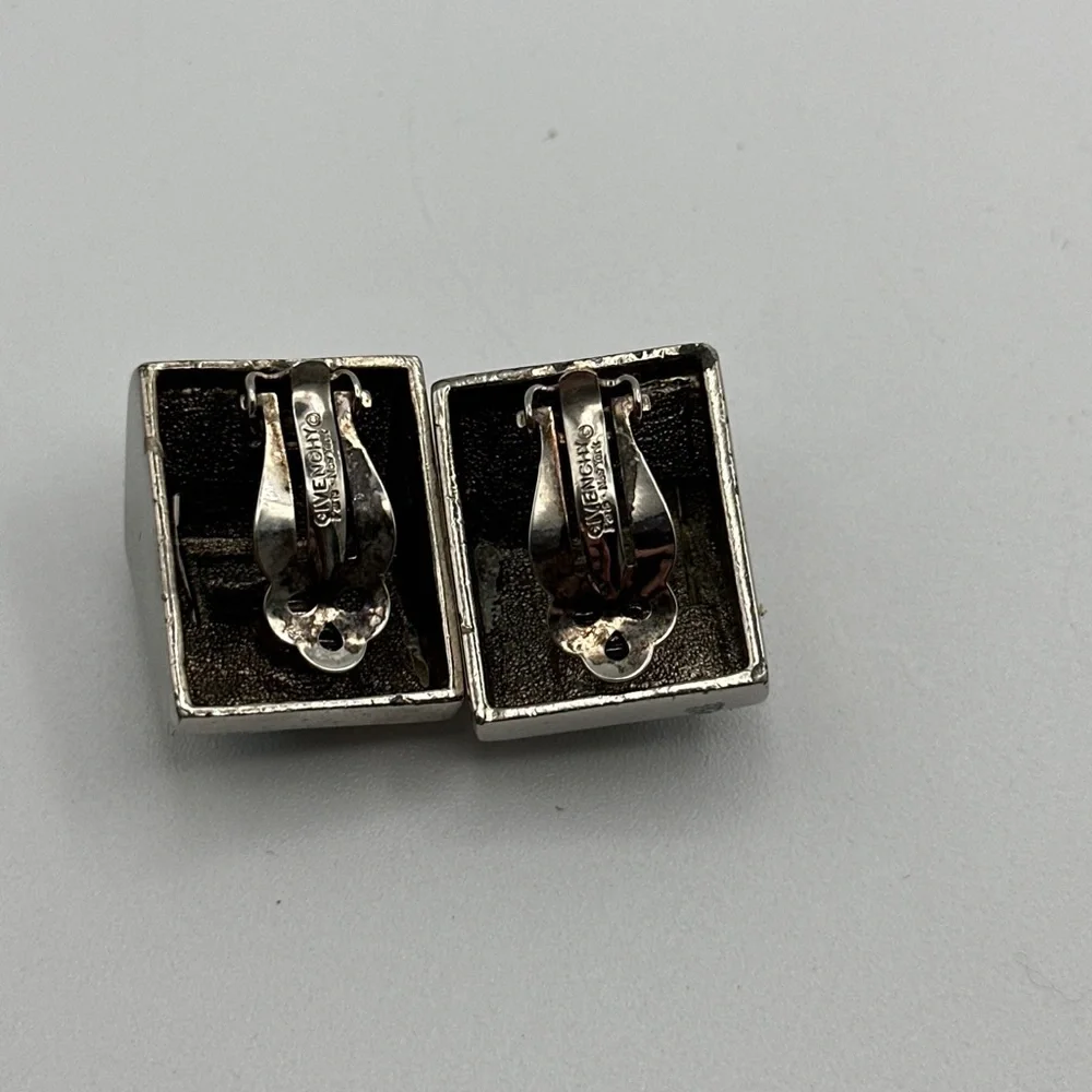 Vintage Givenchy Rhinestone Haute Couture Earrings - Picture 9 of 9